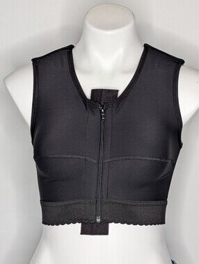 Marena Recovery Black Surgical Recovery Vest L